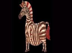 My design for a chest of drawers like a zebra for children's room