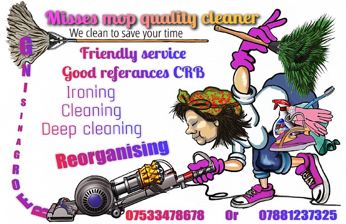 Business card for a cleaner company