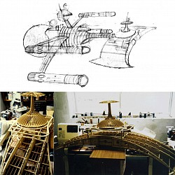 I designed and made this space model out of plywood