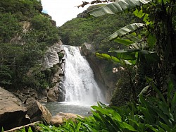 Just a photograph of a waterfall in Peru