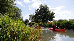 Just a photograph of some canoeists on the canal